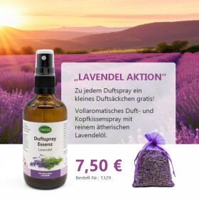 Duftspray Essenz Lavendel (+ Mini-Duftsäckchen gratis)